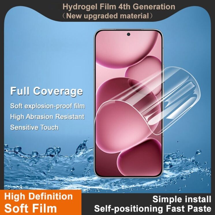 Защитная пленка IMAK Hydrogel Clear Film для Xiaomi Poco F7: фото 5 из 12