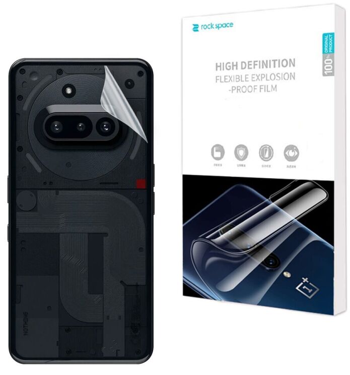 Захисна плівка на задню панель RockSpace SuperClear для Nothing Phone (3a): фото 1 з 9