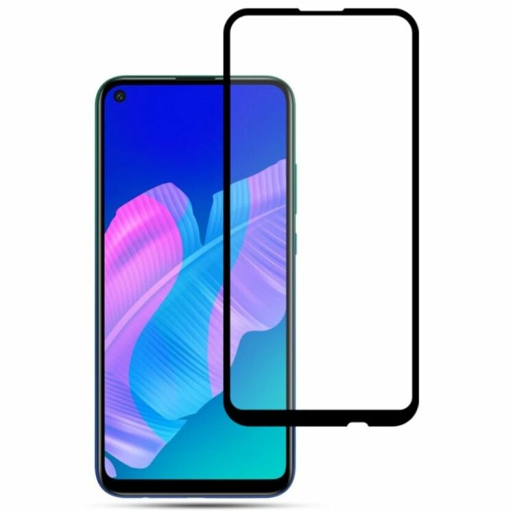 Защитное стекло AMORUS Full Glue Tempered Glass для Huawei P40 Lite E - Black: фото 1 из 7