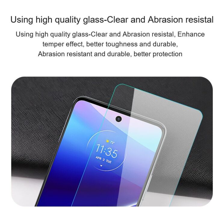 Защитное стекло AMORUS Ultra Clear для Motorola Moto G05: фото 7 из 9