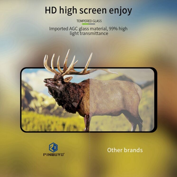 Захисне скло PINWUYO Full Glue Cover для Realme 10 - Black: фото 9 з 11