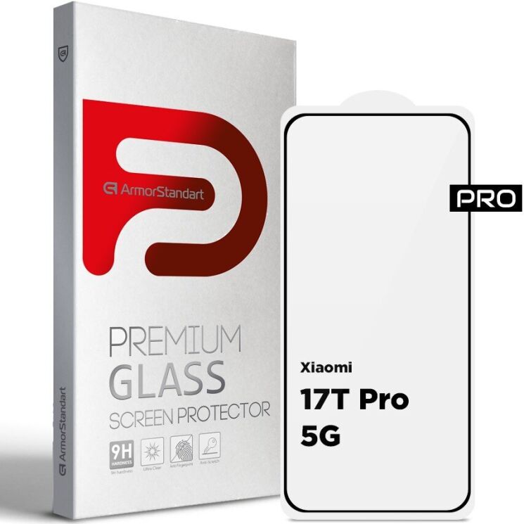 Защитное стекло ArmorStandart Pro 5D для Xiaomi 17T Pro - Black: фото 1 из 7