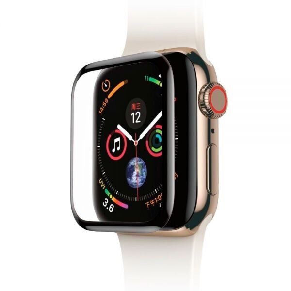 Захисне скло Baseus Full-Screen для Apple Watch 42 mm - Black: фото 1 з 10