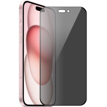 Защитное стекло HAT PRINCE Anti-Spy для Apple iPhone 16 Plus - Black: фото 1 из 10
