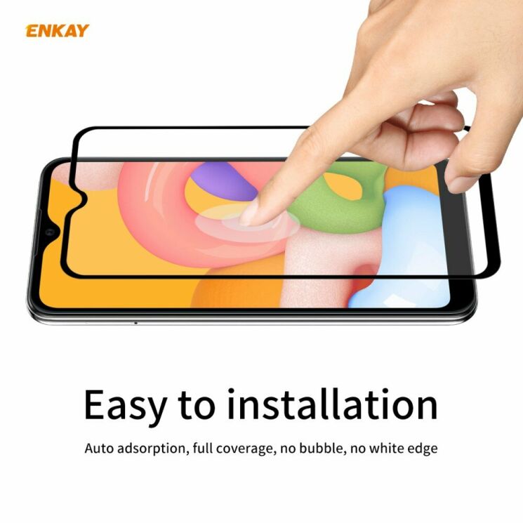 Захисне скло HAT PRINCE Full Glue Cover для Samsung Galaxy A01 (A015) - Black: фото 6 з 11