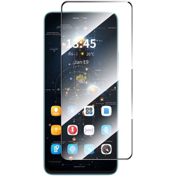 Захисне скло HAT PRINCE Full Glue Cover для Xiaomi Redmi Note 14S - Black: фото 1 з 8
