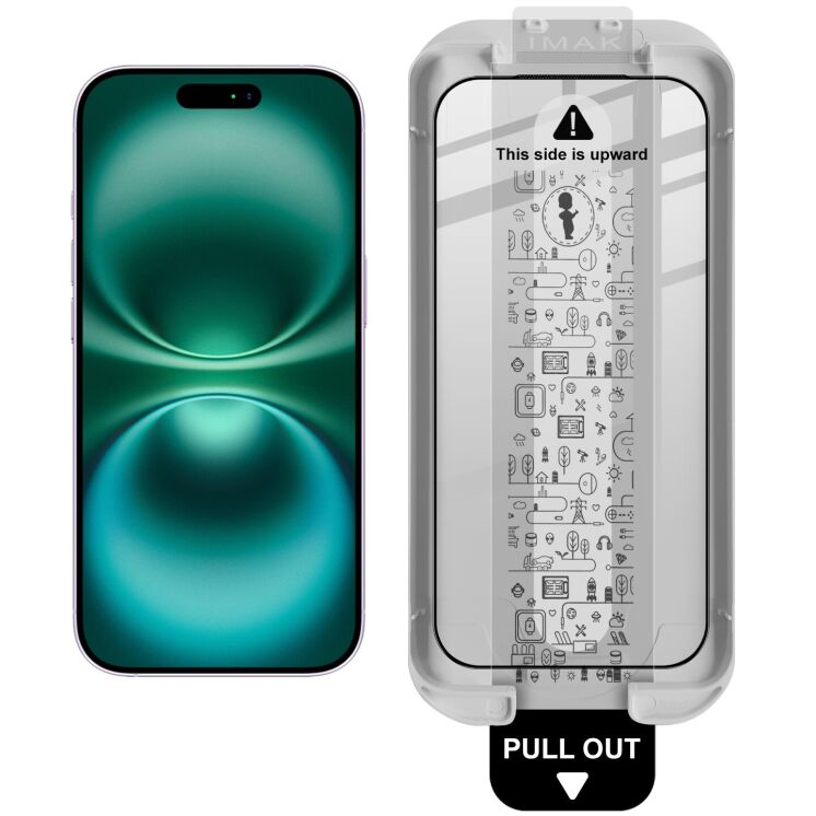 Захисне скло IMAK Easy Install Full Glue для iPhone 18 Pro - Black: фото 2 з 13