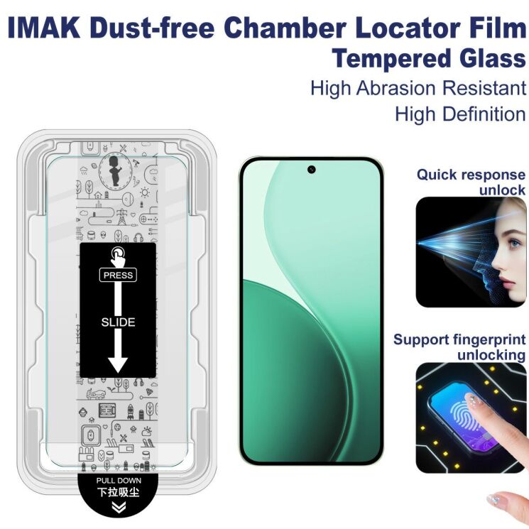 Захисне скло IMAK H Install Screen Guard для OPPO Reno 14 5G: фото 4 з 11