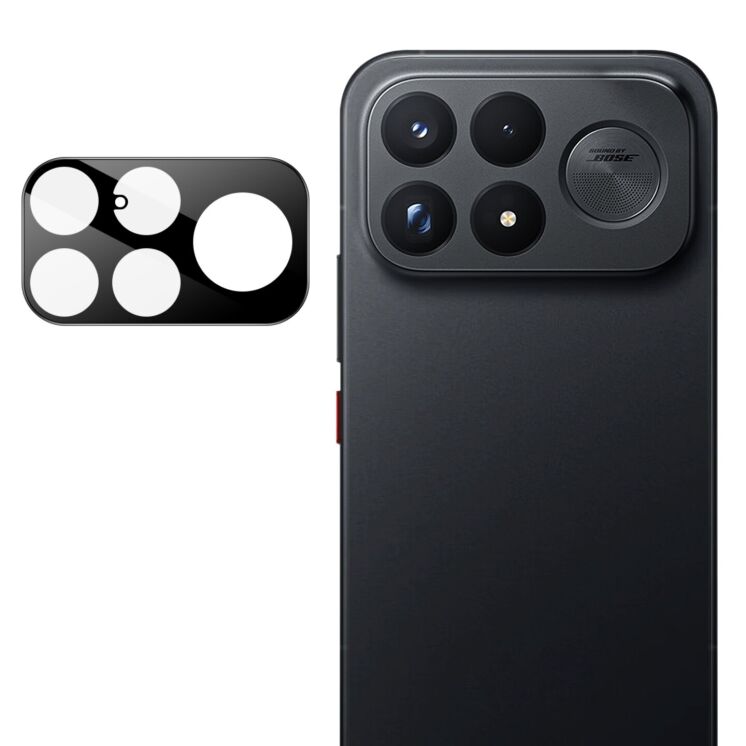 Защитное стекло IMAK Install Black Glass Lens для Xiaomi Poco F9 Ultra - Black: фото 2 из 9
