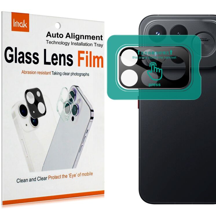 Защитное стекло IMAK Install Black Glass Lens для Xiaomi Poco F9 Ultra - Black: фото 3 из 9