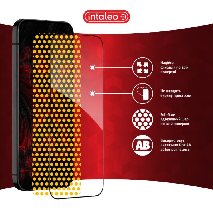 Захисне скло Intaleo Full Glue для Google Pixel 9a - Black: фото 8 з 9