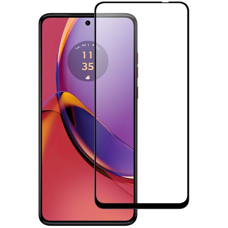 Захисне скло Deexe 5D Full Glue для Motorola Moto G84 - Black: фото 1 з 4