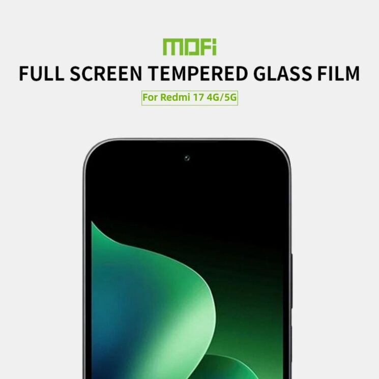 Защитное стекло MOFI Full Glue Protect для Xiaomi Redmi 17 - Black: фото 2 из 9