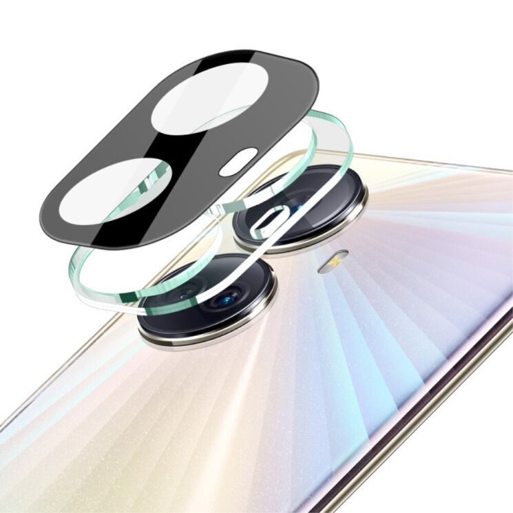 Защитное стекло на камеру IMAK Black Glass Lens для Realme 10 Pro+ - Black: фото 2 из 11