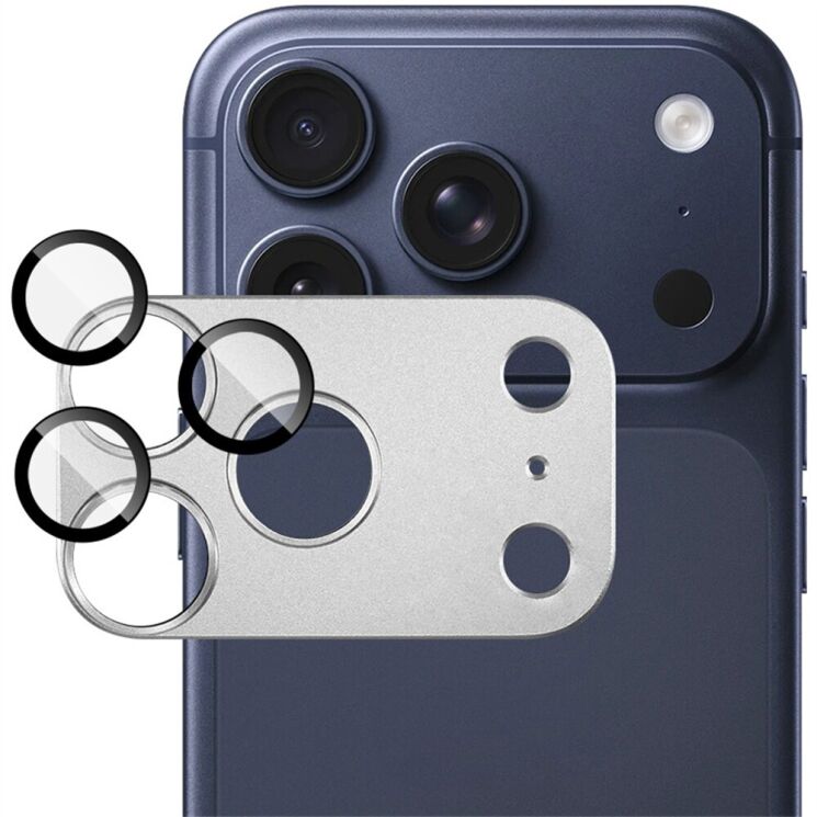 Захисне скло на камеру IMAK Camera Lens Combo для iPhone 18 Pro Max - Silver (423873S) Захисне скло на камеру IMAK Camera Lens Combo для iPhone 18 Pro Max - Silver: фото 1 з 12