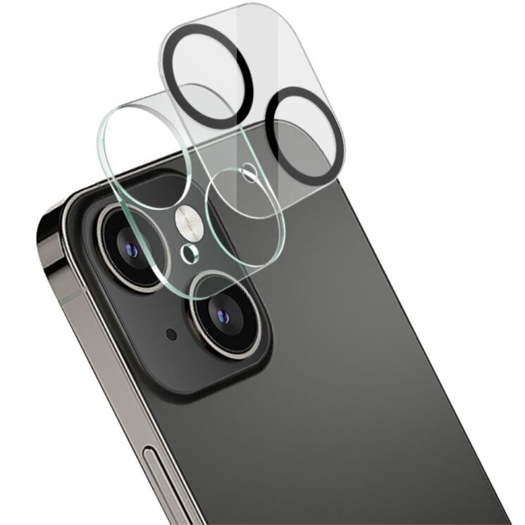Защитное стекло на камеру IMAK Integrated Lens Protector для Apple iPhone 13 / iPhone 13 mini - Black: фото 1 из 11