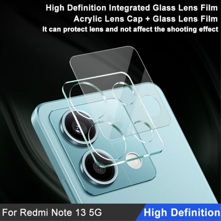 Защитное стекло на камеру IMAK Integrated Lens Protector для Xiaomi Redmi Note 13 5G: фото 4 из 12