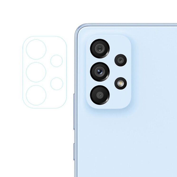 Защитное стекло на заднюю камеру Deexe Lens Protector для Samsung Galaxy A33 (A336): фото 1 из 2