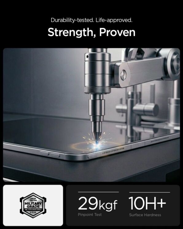 Защитное стекло Spigen GLAS.tR AlignMaster T для iPad 10.9 (2022) / iPad 11 (2025) AGL11698: фото 9 из 12