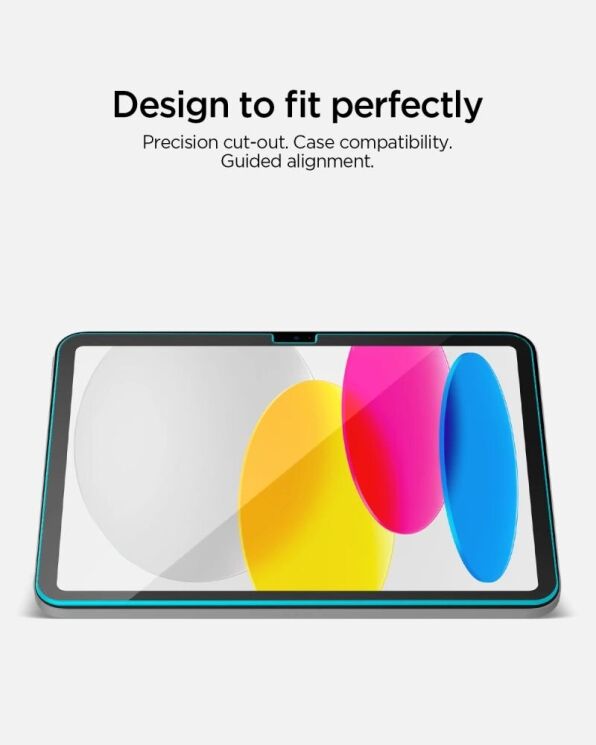 Защитное стекло Spigen GLAS.tR AlignMaster T для iPad 10.9 (2022) / iPad 11 (2025) AGL11698: фото 6 из 12