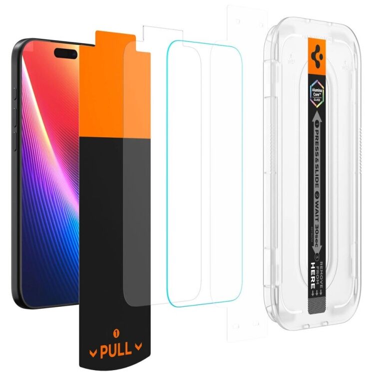 Защитное стекло Spigen (SGP) Glas.tR EZ Fit Pro для iPhone 16 Pro Max / 17 Pro Max (AGL10095): фото 4 из 14