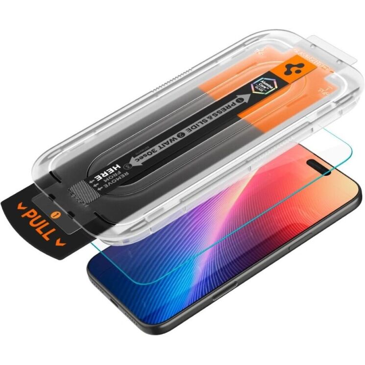 Защитное стекло Spigen (SGP) Glas.tR EZ Fit Pro для iPhone 16 Pro Max / 17 Pro Max (AGL10095): фото 3 из 14