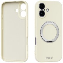 Захисний чохол ABEEL Lyra Skin Kickstand with MagSafe для Apple iPhone 17 - Beige: фото 1 з 5