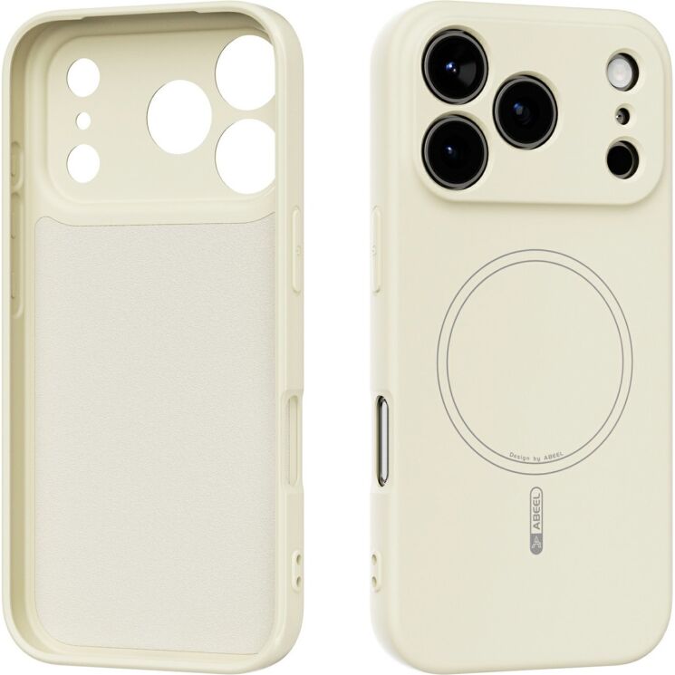 Захисний чохол ABEEL Lyra Skin with MagSafe для iPhone 18 Pro - Beige: фото 1 з 7