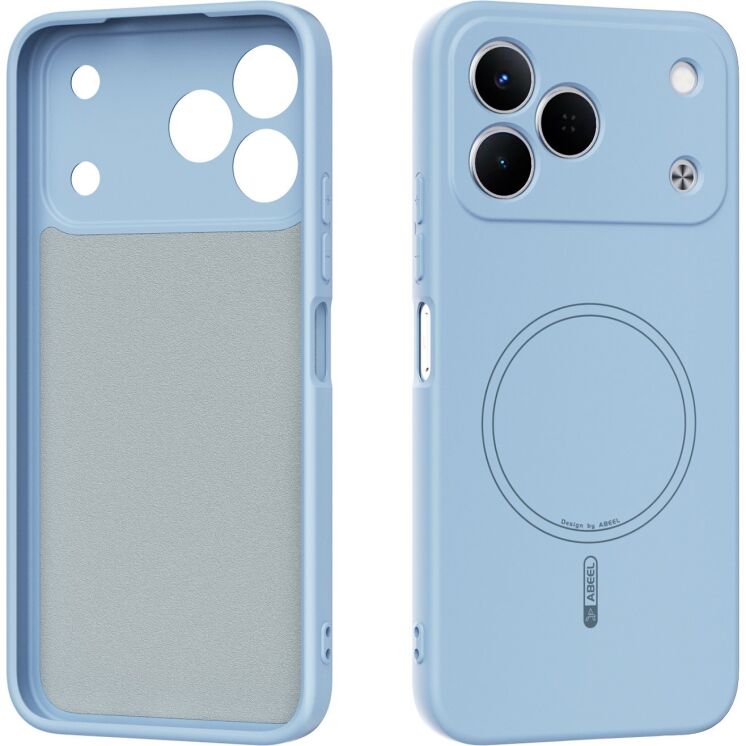 Защитный чехол ABEEL Lyra Skin with MagSafe для TECNO Spark 50 - Sky Blue: фото 1 из 7