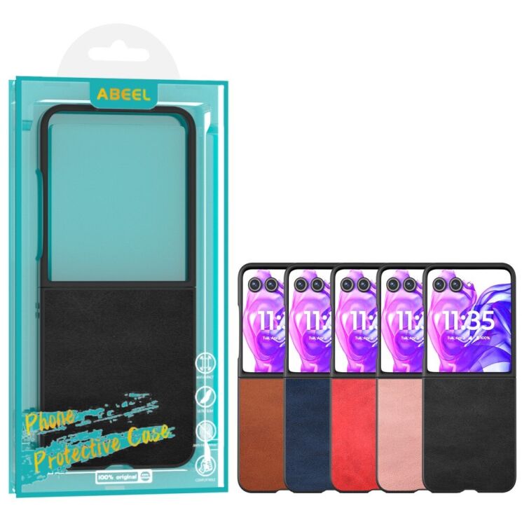 Защитный чехол ABEEL Texture Case для Motorola Razr 50 Ultra - Red: фото 6 из 6