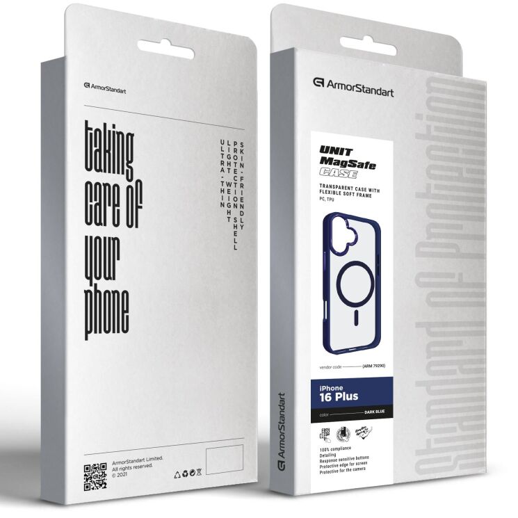 Захисний чохол ArmorStandart Unit MagSafe для Apple iPhone 16 Plus - Dark Blue: фото 2 з 2
