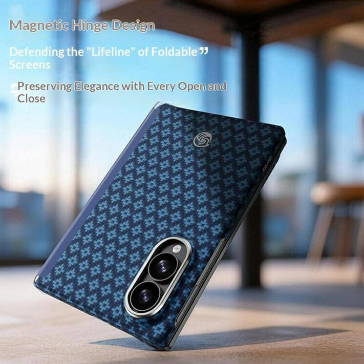 Защитный чехол BENKS ArmorGrid Air Magnetic для Samsung Galaxy Fold 8 - Dark Blue (424582DB) Защитный чехол BENKS ArmorGrid Air Magnetic для Samsung Galaxy Fold 8 - Dark Blue: фото 6 из 9
