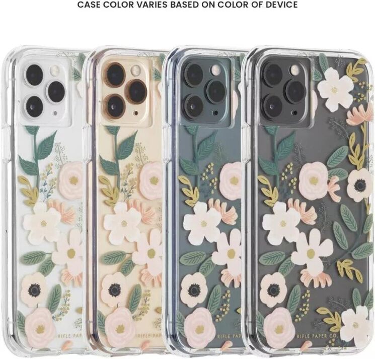 Защитный чехол Case-Mate Rifle Paper Co для Apple iPhone X / iPhone XS (CM042888-08) - Floral Clear: фото 4 из 6