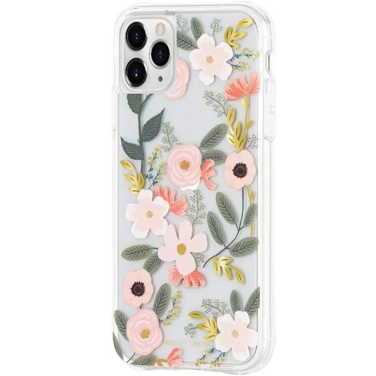 Защитный чехол Case-Mate Rifle Paper Co для Apple iPhone X / iPhone XS (CM042888-08) - Floral Clear: фото 2 из 6