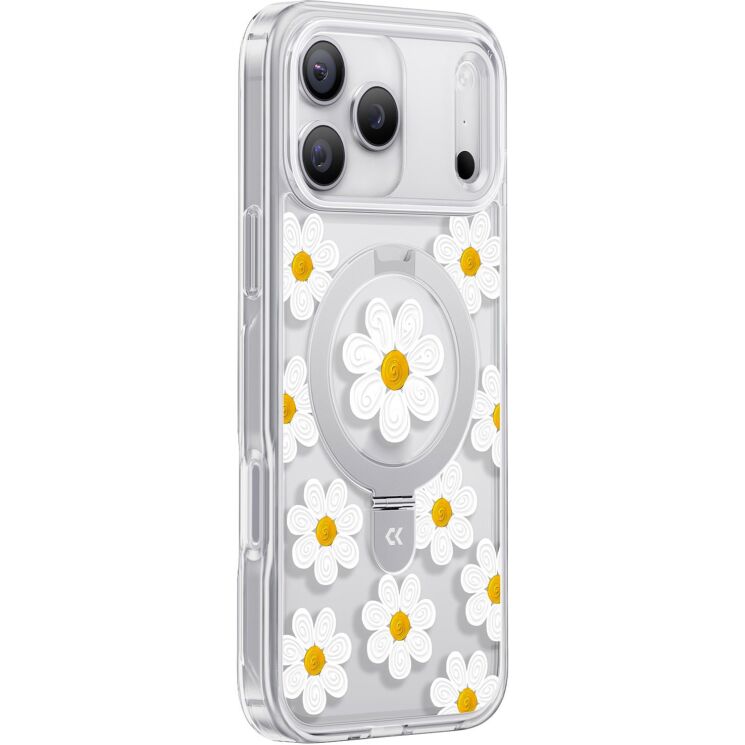 Защитный чехол CASEKOO Floral Series MagSafe для iPhone 17 Pro Max - Oil Painting Daisy: фото 2 из 8
