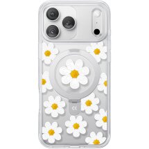 Защитный чехол CASEKOO Floral Series MagSafe для iPhone 17 Pro Max - Oil Painting Daisy: фото 1 из 8
