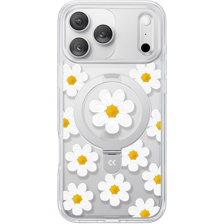 Защитный чехол CASEKOO Floral Series MagSafe для iPhone 17 Pro Max - Oil Painting Daisy: фото 1 из 8