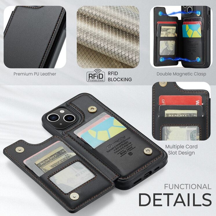Захисний чохол CaseMe C22 Series для Apple iPhone 15 Plus - Black: фото 7 з 12