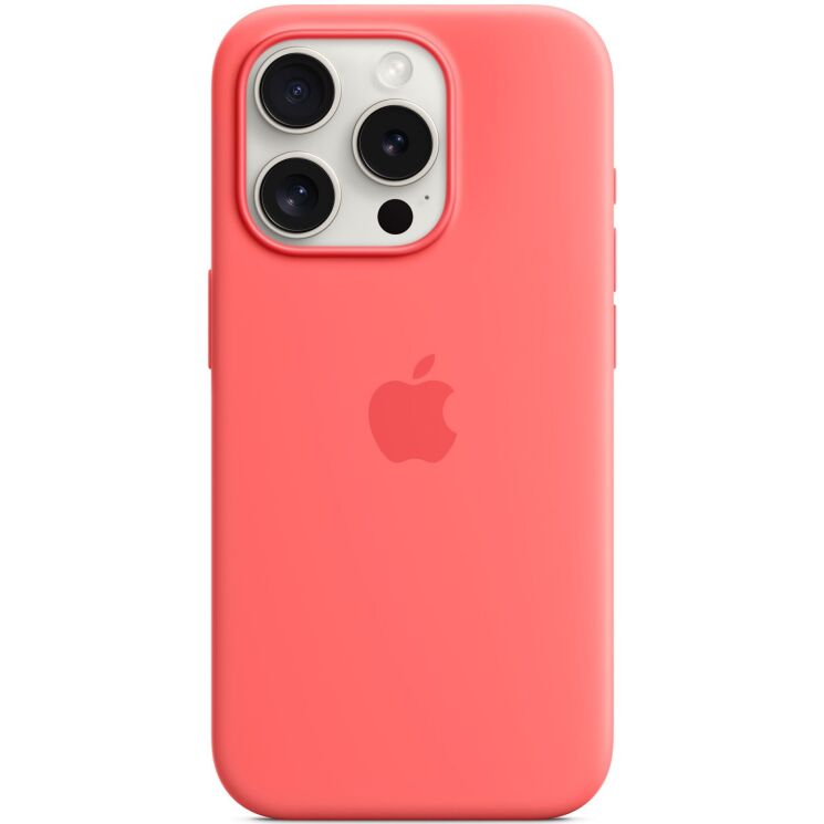 Захисний чохол Copiex Silicone Case with MagSafe для Apple iPhone 15 Pro - Guava: фото 3 з 6
