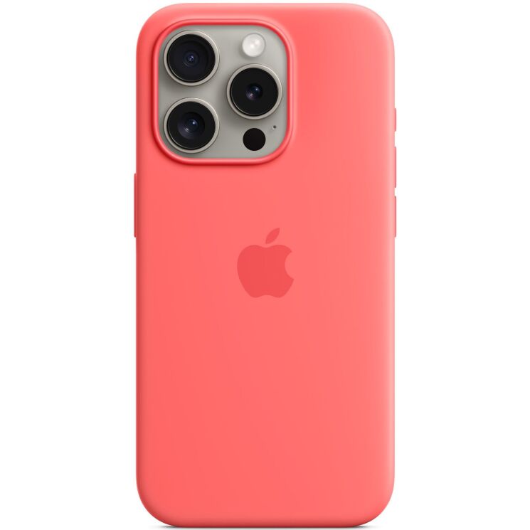 Захисний чохол Copiex Silicone Case with MagSafe для Apple iPhone 15 Pro - Guava: фото 1 з 6