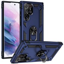 Защитный чехол Deexe Armor Case для Samsung Galaxy S22 Ultra (S908) - Blue: фото 1 из 8
