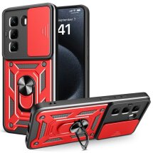 Защитный чехол Deexe Armor Shield для Infinix Hot 50 Pro - Red: фото 1 из 8
