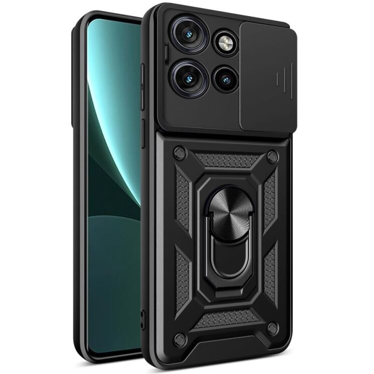 Защитный чехол Deexe Armor Shield для Motorola Edge 50 Neo - Black: фото 1 из 10