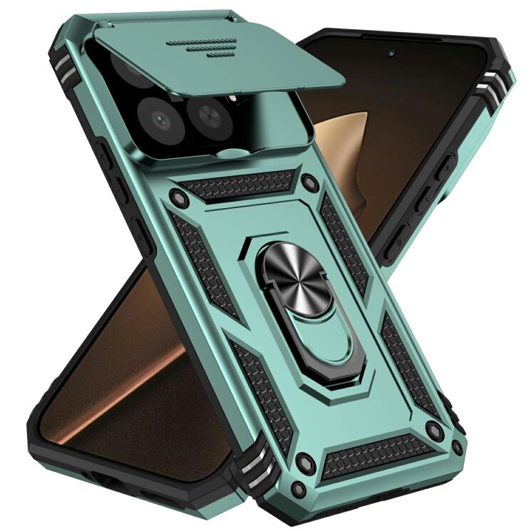 Защитный чехол Deexe Armor Shield для Xiaomi 15T Pro - Blackish Green: фото 2 из 10