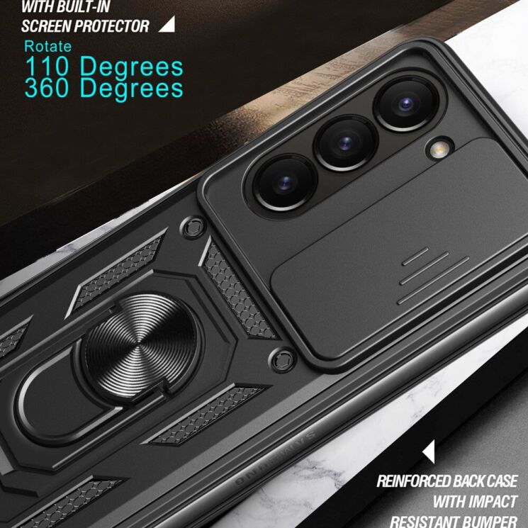 Защитный чехол Deexe Armor Shield (FF) для Samsung Galaxy Fold 6 - Black: фото 9 из 10
