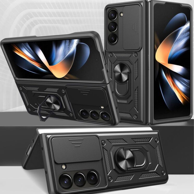 Защитный чехол Deexe Armor Shield (FF) для Samsung Galaxy Fold 6 - Black: фото 3 из 10
