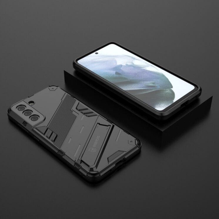 Захисний чохол Deexe Bibercas для Samsung Galaxy S21 FE (G990) - Black: фото 6 з 10