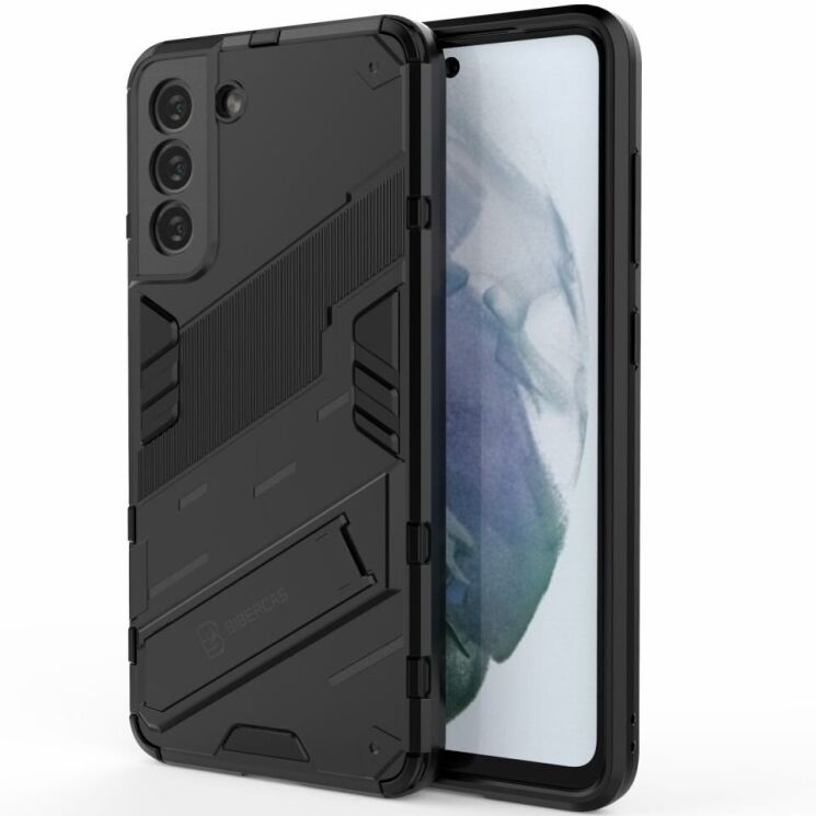 Захисний чохол Deexe Bibercas для Samsung Galaxy S21 FE (G990) - Black: фото 1 з 10