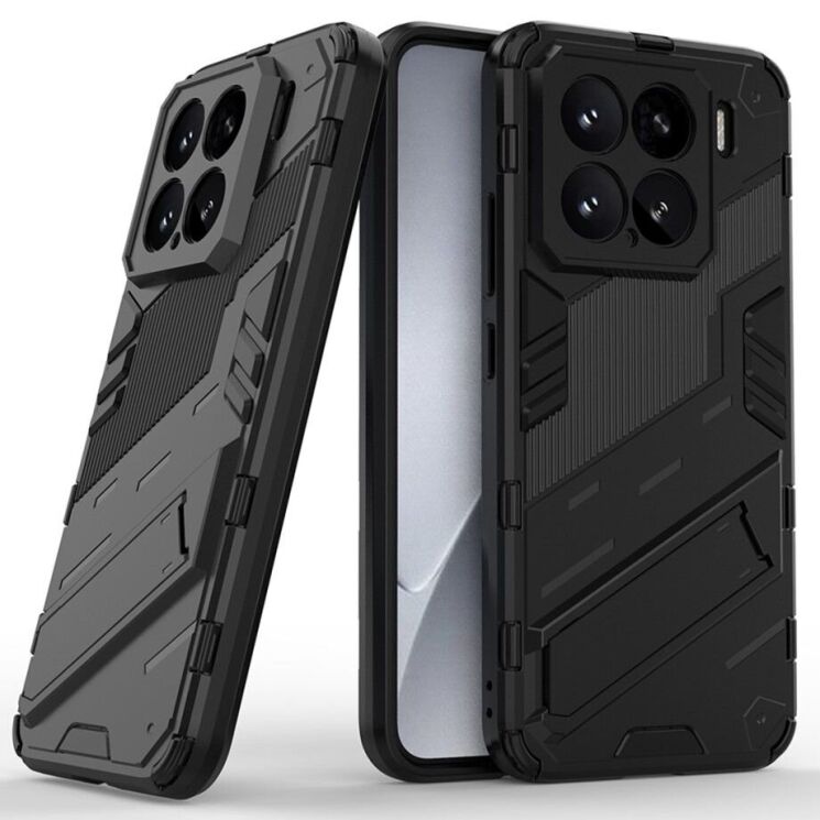 Захисний чохол Deexe Bibercas для Xiaomi 15 - Black: фото 1 з 7
