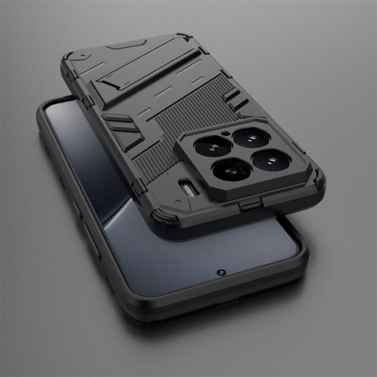 Захисний чохол Deexe Bibercas для Xiaomi 15 - Black: фото 4 з 7